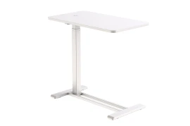 Bed Table with Adjustable Height Spacetronik BUDDY 07, White Top and White Frame