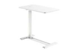 Bed Table with Adjustable Height Spacetronik BUDDY 08, White Top and White Frame