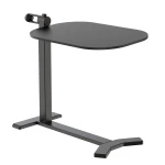 Bed Table with Adjustable Height Spacetronik BUDDY 06, Black Top, Black Frame