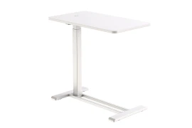 Bed Table with Adjustable Height Spacetronik BUDDY 08, White Top and White Frame