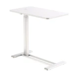 Bed Table with Adjustable Height Spacetronik BUDDY 08, White Top and White Frame