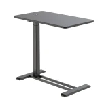 Bed Table with Adjustable Height Spacetronik BUDDY 07, Black Top and Black Frame