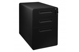 3-Drawer Mobile File Cabinet Spacetronik SPC-150B OUTLET