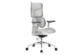 Gray office chair for ergonomic office - 4D ADJUSTMENT - Spacetronik SPRINGLE 22