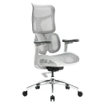 Gray office chair for ergonomic office - 4D ADJUSTMENT - Spacetronik SPRINGLE 22