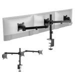 Spacetronik SPA-130 articulated desk holder for 3 monitors