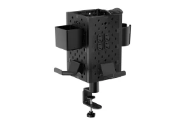 Perforated holder for accessories above the desk Spacetronik Ergoline Holdee SPB-154B, Black