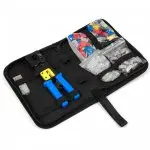 Set - Professional pass-through RJ crimping tool with RJ45 plugs and shields PT-S01