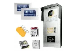 Two-family video intercom set with 7 